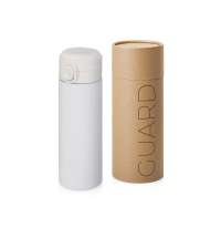 Вакуумная термокружка c кнопкой &laquo;Guard&raquo;, soft-touch, 400 мл, тубус