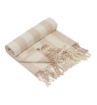 Плед &laquo;Reglet&raquo; из хлопка с бахромой