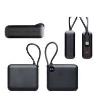 Внешний аккумулятор со встроенным кабелем &laquo;Liri&raquo;, QC/PD, 10000 мАч