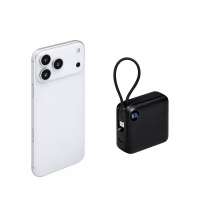 Внешний аккумулятор со встроенным кабелем &laquo;Liri&raquo;, QC/PD, 10000 мАч