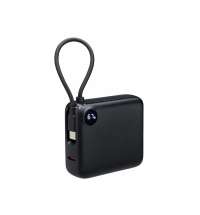 Внешний аккумулятор со встроенным кабелем &laquo;Liri&raquo;, QC/PD, 10000 мАч