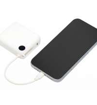 Внешний аккумулятор со встроенным кабелем &laquo;Liri&raquo;, QC/PD, 10000 мАч