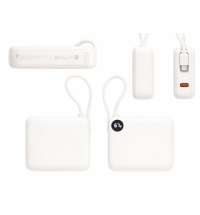 Внешний аккумулятор со встроенным кабелем &laquo;Liri&raquo;, QC/PD, 10000 мАч