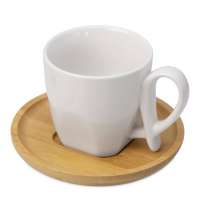 Кофейная пара с бамбуковым блюдцем &laquo;Mandy&raquo;