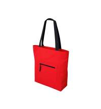 Сумка на молнии Zipper Neo из хлопка 280 г c карманом на молнии спереди