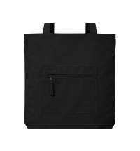 Сумка на молнии Zipper Neo из хлопка 280 г c карманом на молнии спереди