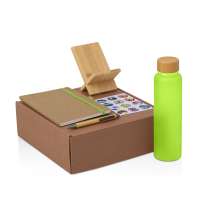 Набор &laquo;Wooden&raquo; с бутылкой, блокнотом, ручкой и подставкой для телефона 