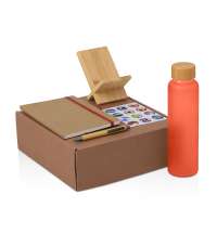 Набор &laquo;Wooden&raquo; с бутылкой, блокнотом, ручкой и подставкой для телефона 