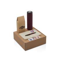 Набор &laquo;Warmpage&raquo; с термосом, блокнотом, ручкой и чаем