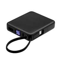 Внешний аккумулятор со встроенным кабелем USB-C &laquo;Дэнси&raquo;, 5000 мАч