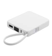 Внешний аккумулятор со встроенным кабелем USB-C &laquo;Дэнси&raquo;, 5000 мАч