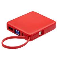 Внешний аккумулятор со встроенным кабелем USB-C &laquo;Дэнси&raquo;, 5000 мАч