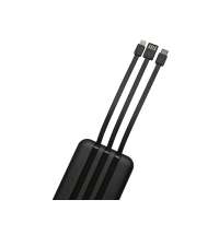 Магнитный беспроводной внешний аккумулятор со встроенными кабелями &laquo;Мэни&raquo;, 10000 мАч