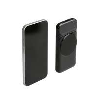 Магнитный беспроводной внешний аккумулятор со встроенными кабелями &laquo;Мэни&raquo;, 10000 мАч