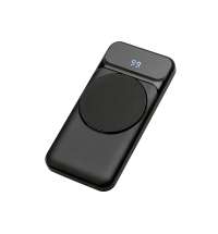 Магнитный беспроводной внешний аккумулятор со встроенными кабелями «Мэни», 10000 мАч