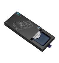 Магнитный беспроводной внешний аккумулятор со встроенными кабелями &laquo;Мэни&raquo;, 10000 мАч