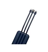 Магнитный беспроводной внешний аккумулятор со встроенными кабелями &laquo;Мэни&raquo;, 10000 мАч