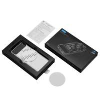 Магнитный беспроводной внешний аккумулятор со встроенными кабелями &laquo;Мэни&raquo;, 10000 мАч