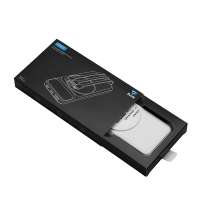 Магнитный беспроводной внешний аккумулятор со встроенными кабелями &laquo;Мэни&raquo;, 10000 мАч