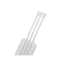 Магнитный беспроводной внешний аккумулятор со встроенными кабелями &laquo;Мэни&raquo;, 10000 мАч