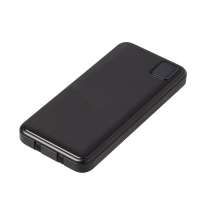 Внешний аккумулятор со встроенными кабелями &laquo;Фрэйм Квик&raquo;, быстрая зарядка, 10000 мАч