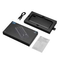 Внешний аккумулятор со встроенными кабелями &laquo;Фрэйм&raquo;, 10000 мАч