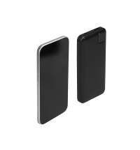 Внешний аккумулятор со встроенными кабелями &laquo;Фрэйм&raquo;, 10000 мАч