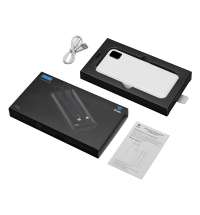 Внешний аккумулятор со встроенными кабелями &laquo;Фрэйм&raquo;, 10000 мАч