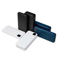 Внешний аккумулятор со встроенными кабелями &laquo;Фрэйм Про&raquo;, быстрая зарядка, 20000мач