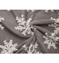 Плед Snowflake новогодний с капюшоном