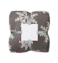 Плед Snowflake новогодний с капюшоном