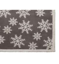 Плед Snowflake новогодний с капюшоном