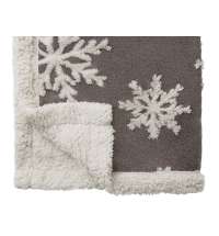 Плед Snowflake новогодний с капюшоном