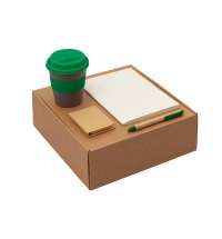 Набор &laquo;Halm&raquo; с блокнотом, ручкой и стаканом 