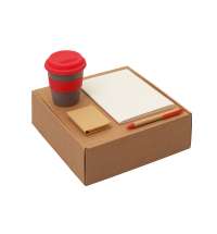 Набор &laquo;Halm&raquo; с блокнотом, ручкой и стаканом