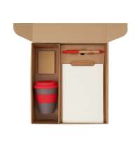 Набор &laquo;Halm&raquo; с блокнотом, ручкой и стаканом