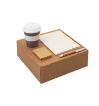 Набор &laquo;Halm&raquo; с блокнотом, ручкой и стаканом