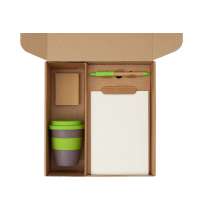 Набор &laquo;Halm&raquo; с блокнотом, ручкой и стаканом