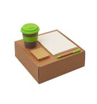 Набор &laquo;Halm&raquo; с блокнотом, ручкой и стаканом