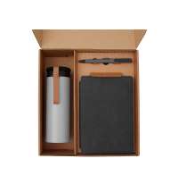 Набор &laquo;Draftea&raquo; с блокнотом, ручкой, термосом и чаем