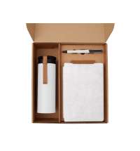 Набор &laquo;Draftea&raquo; с блокнотом, ручкой, термосом и чаем