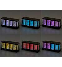 Часы с LED-подсветкой и беспроводной зарядкой &laquo;Cyber&raquo;, 10 Вт