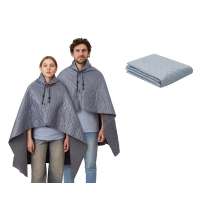 Плед-пончо 2-в-1 &laquo;Cappy&raquo; с капюшоном и мешком