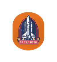 Патч &laquo;Овал&raquo;, soft-touch