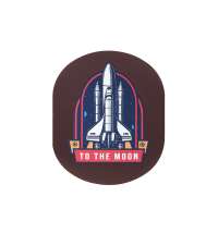 Патч &laquo;Овал&raquo;, soft-touch