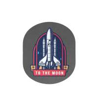 Патч &laquo;Овал&raquo;, nubuk