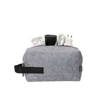 Органайзер для электроники и проводов &laquo;Felt&raquo; из RPET-фетра с ручкой