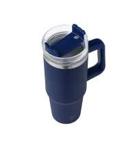 Термокружка &laquo;Крэнстон&raquo; с трубочкой и поворотной крышкой, 850 мл