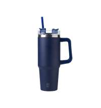 Термокружка &laquo;Крэнстон&raquo; с трубочкой и поворотной крышкой, 850 мл