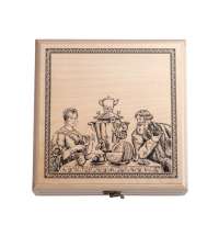 Подарочный набор с пакетированным чаем в деревянной шкатулке без лого 